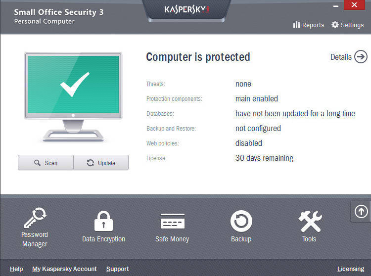 Kaspersky Small Office Security  Download (Free trial) 
