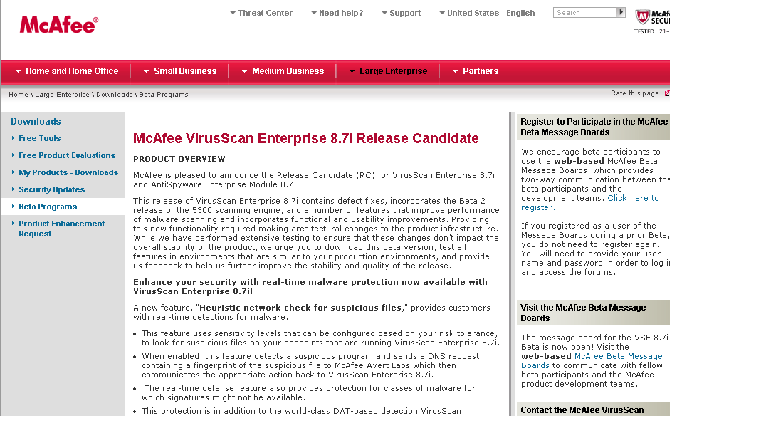 mcafee virusscan enterprise 8.8 uninstall tool