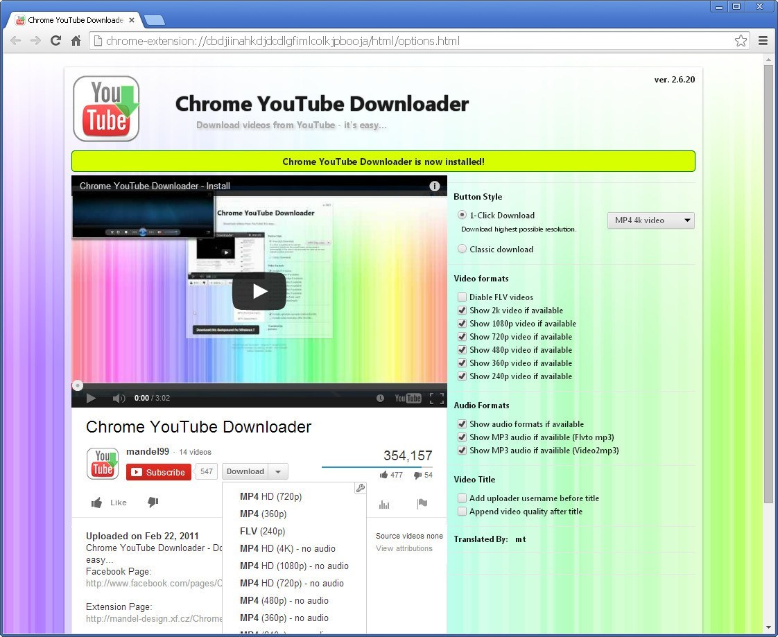 Chrome Youtube Downloader 2 6 Download Free