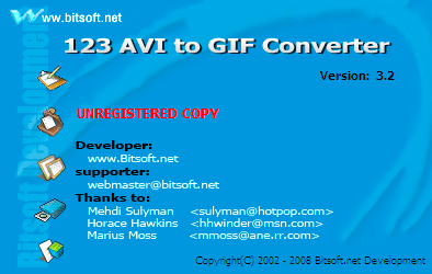 123 AVI to GIF Converter, Software