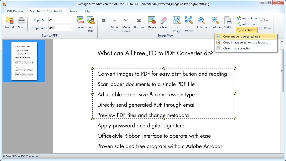 free program to convert jpg to pdf