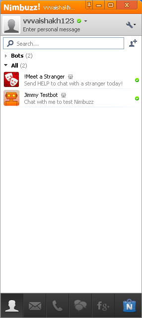 Nimbuzz web chat login