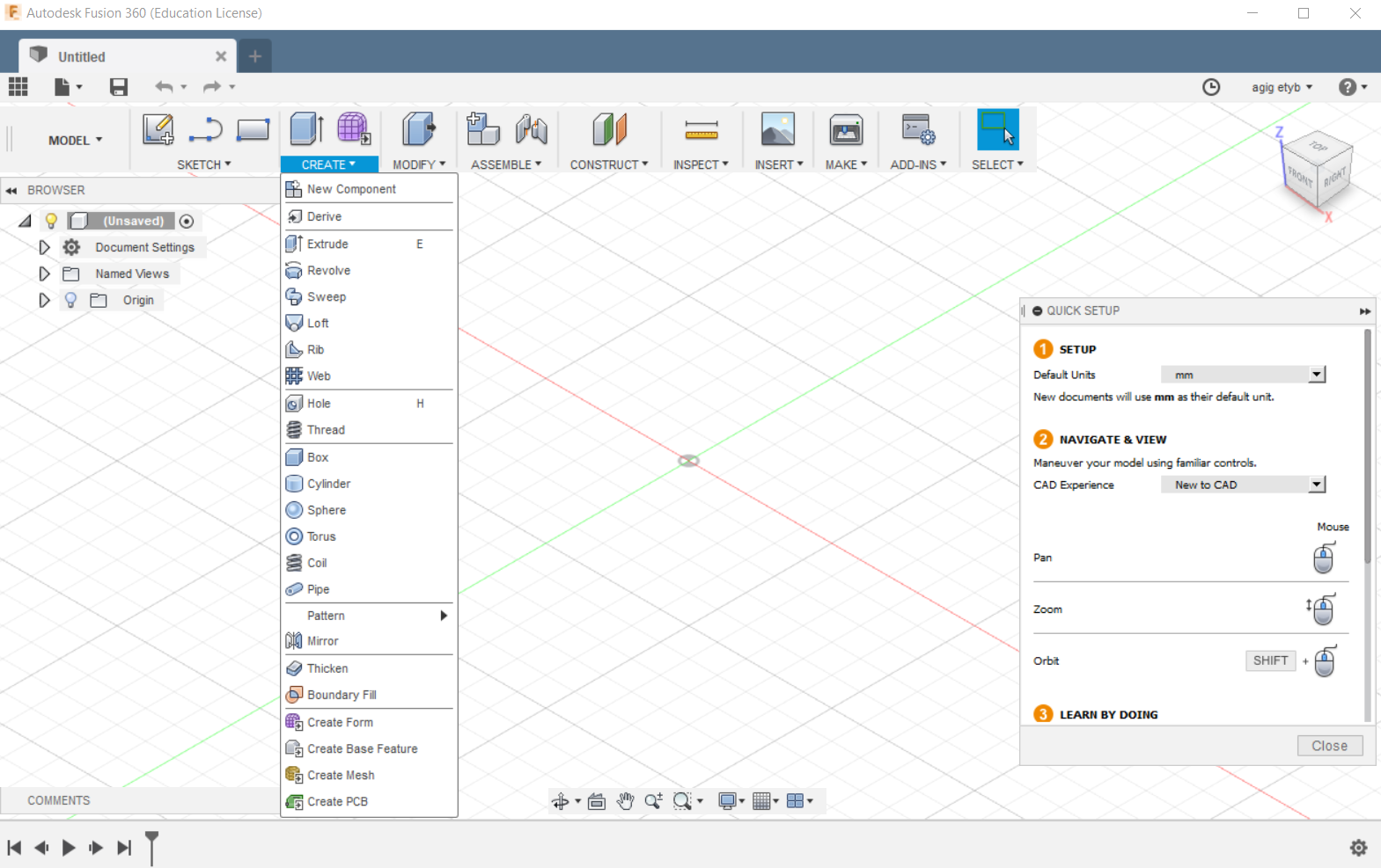 autodesk fusion 360 free cg measurement