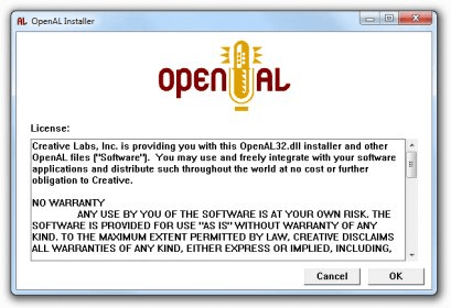 Невозможно запустить файл openal oalinst exe