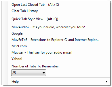 reopen closed tab internet explorer