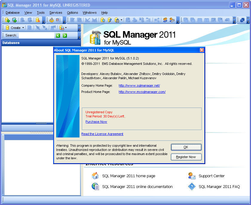 windows 2011 database program