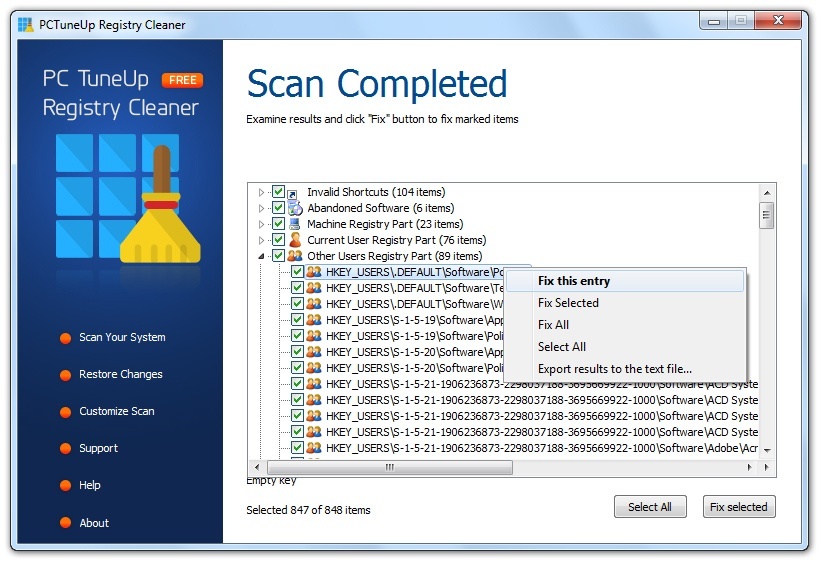 Pctuneup Free Registry Cleaner 4 1 Download Free