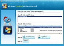 Asunsoft Windows Password Geeker Advanced