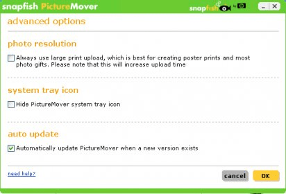 snapfish picture mover windows 7