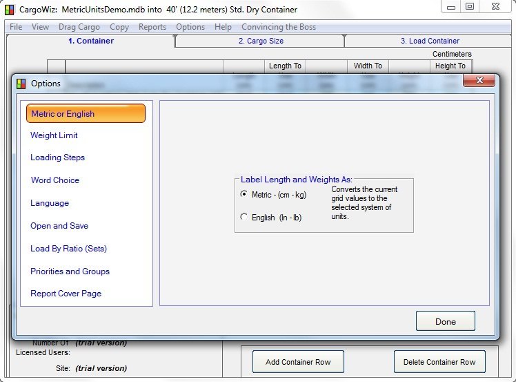 Cargowiz software, free download