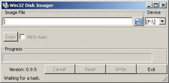 win32 disk imager 0.9