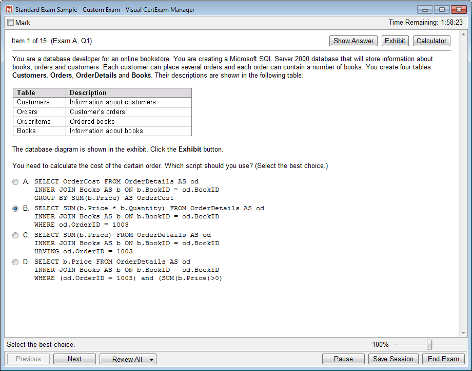 avanset vce exam simulator trial