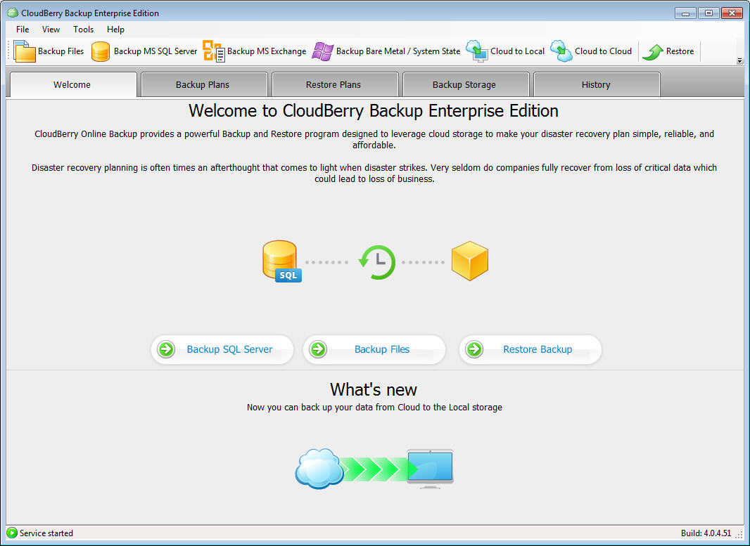 cloudberry server