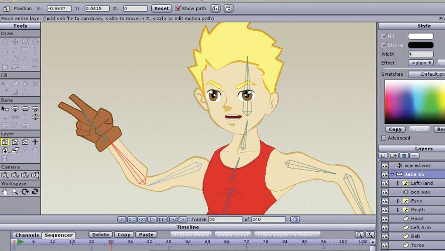 can you create a regular picture in anime studio debut 10