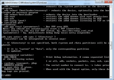 how write command prompt in minimal adb fastboot