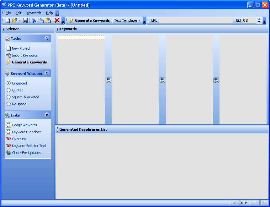 PPC Keyword Generator 1.0 beta Download Free generator.exe