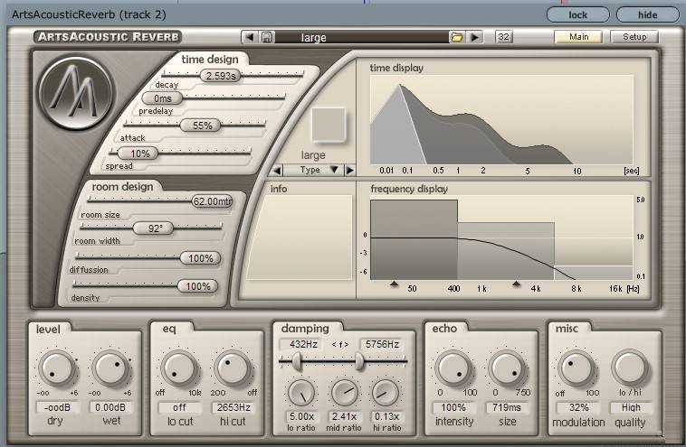 free art acoustic reverb presets