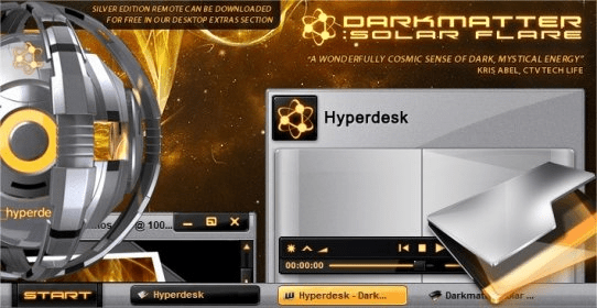 hyperdesk darkmatter solar flare