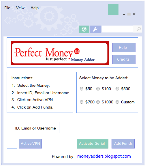 perfect money adder v4.6 serial key