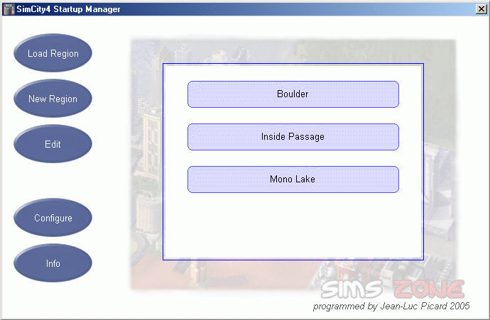 SimCity 4 Startup Manager Download - SimCity 4 Startup Manager, a tool that  can associate plugin folders with a region