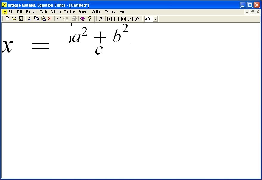 mathml and microsoft equation editor 3.0