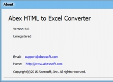 Abex HTML to Excel Converter