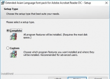 Extended Asian Language font pack for Adobe Acrobat Reader DC