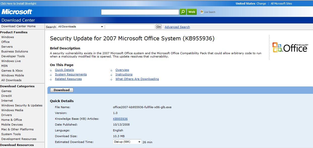 compatibility pack for 2007 office system