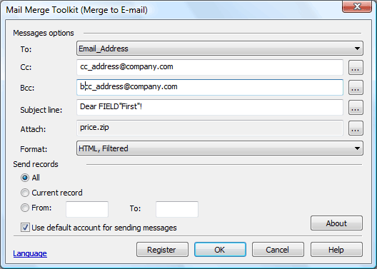 mail merge toolkit error mailsender client.cpp