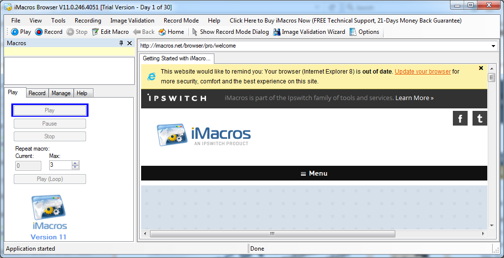 Imacros tor browser mega тор браузер опасен мега