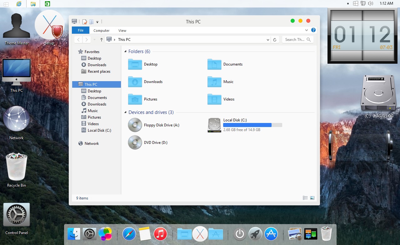 windows 10 mac os transformation pack