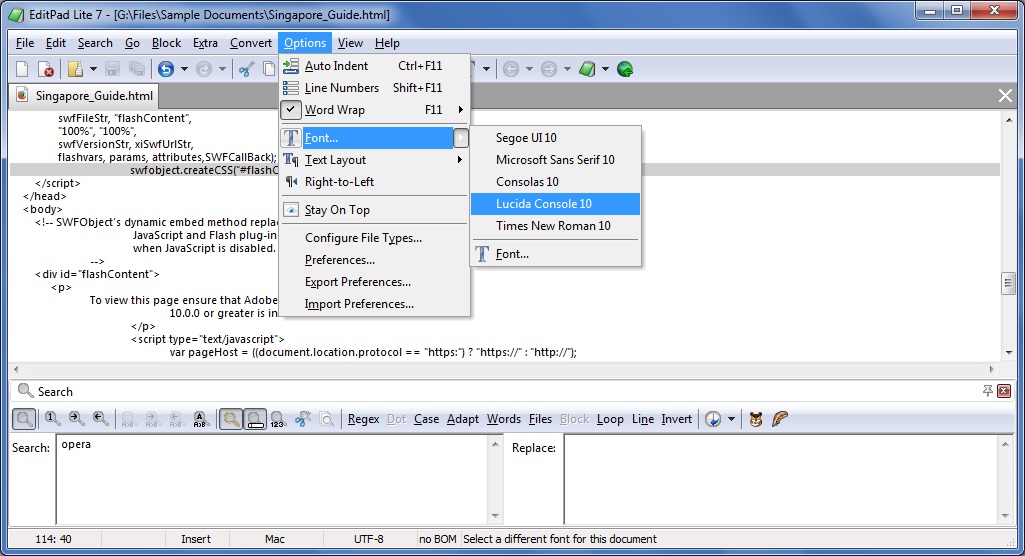 EditPad Lite - Free Text Editor for Windows