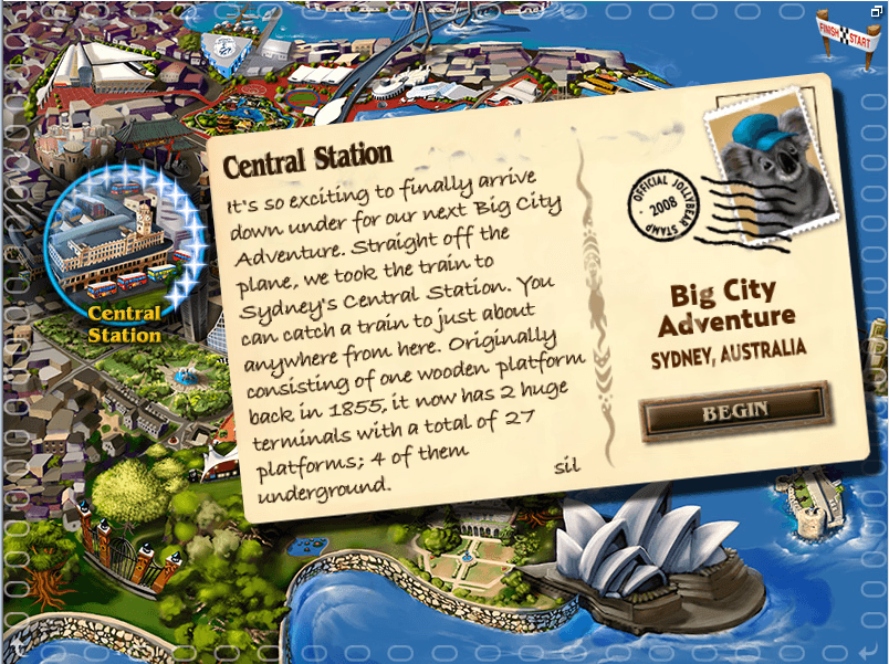 big city adventure sydney online game