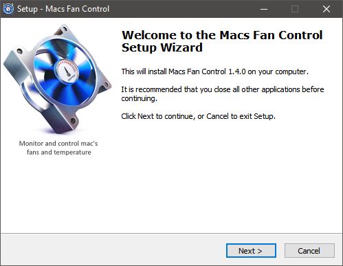 optimum macs fan control settings