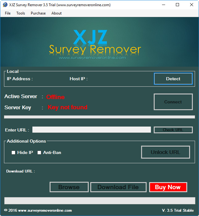 xjz survey remover permission key generator