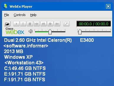 webex arf player windows 7