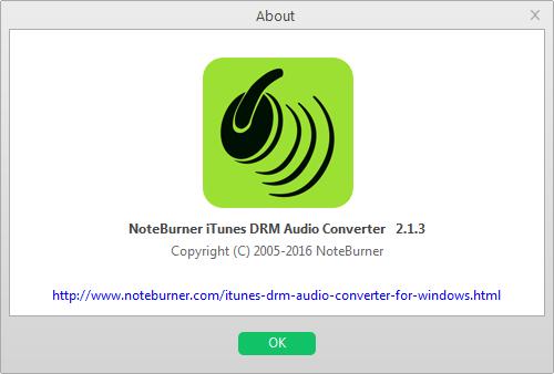 noteburner itunes drm audio converter for windows keygen