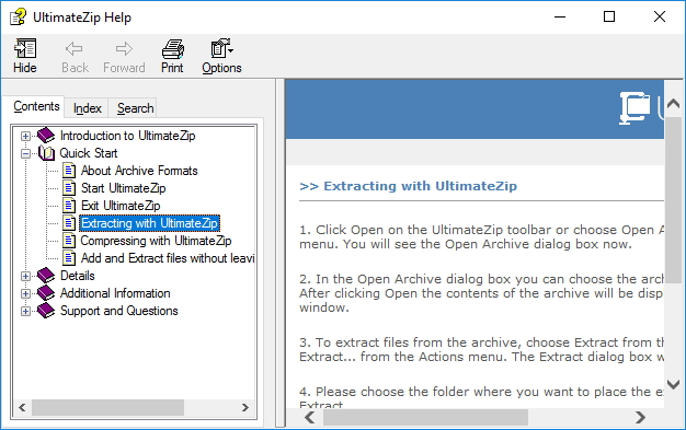 UltimateZip Download - Create, encrypt and extract archive files on your PC
