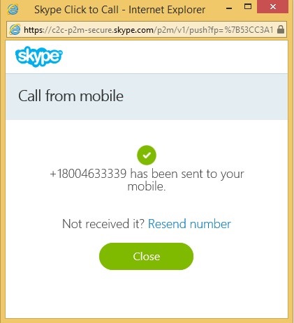 dial a phone number from skype for mac