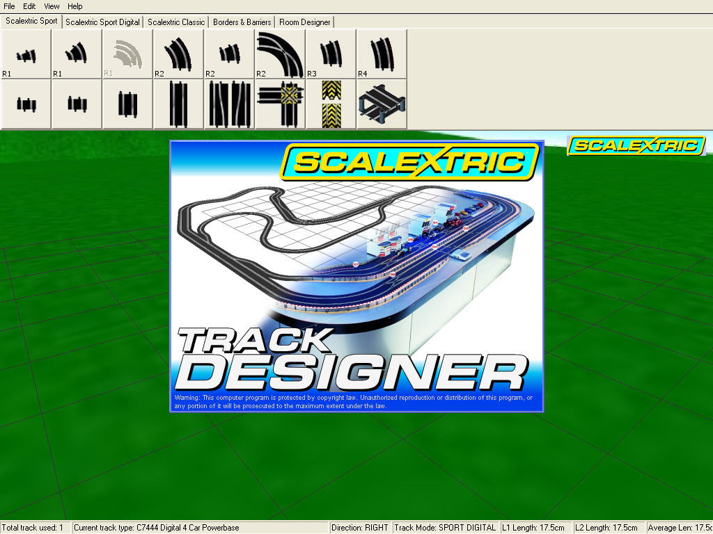 scalextric track designer android