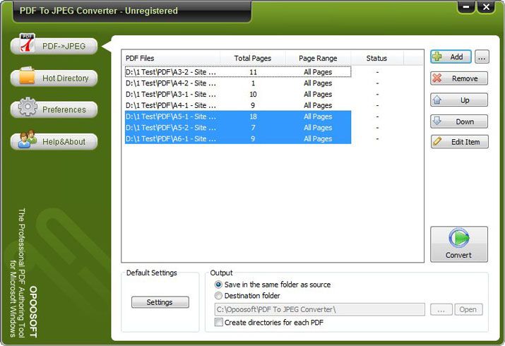 Opoosoft Pdf To Jpeg Converter 7 3 Download Free Trial Opoosoft Pdf To Jpeg Converter Exe