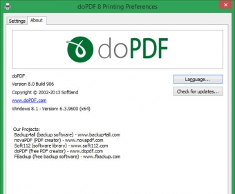 doPDF 11.8.411 for windows instal