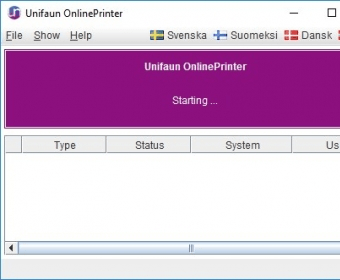 Unifaun online printer