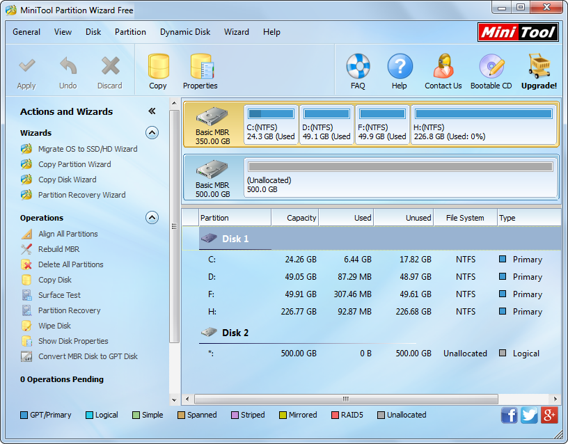 mini tools partition wizard home free download