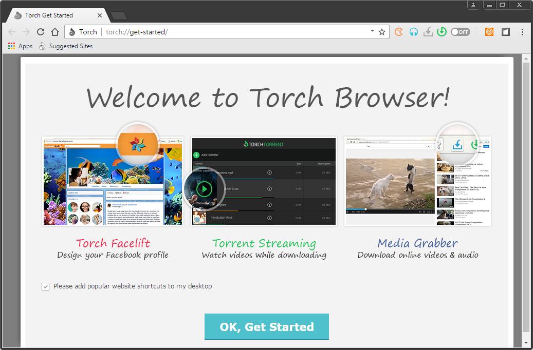torch browser setup