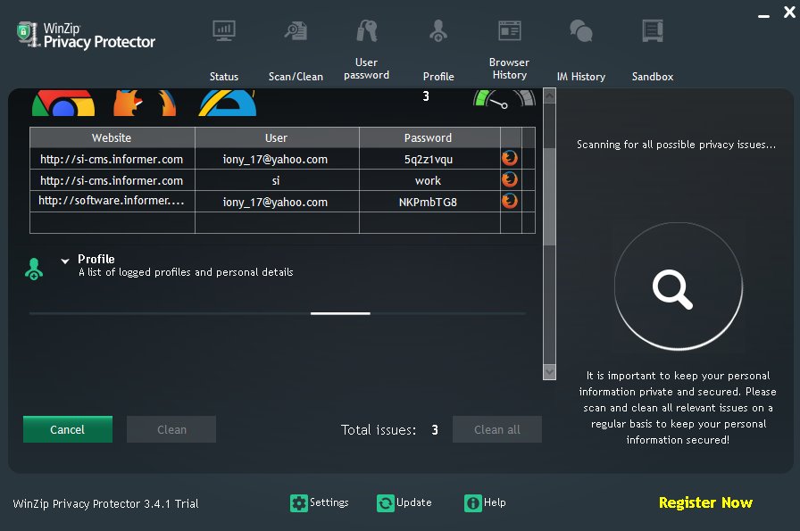 WinZip Privacy Protector 3.4 Download (Free trial ...
