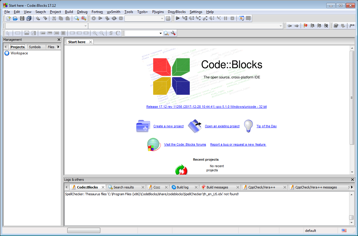 code blocks gcc compiler