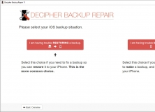 decipher backup repair scam