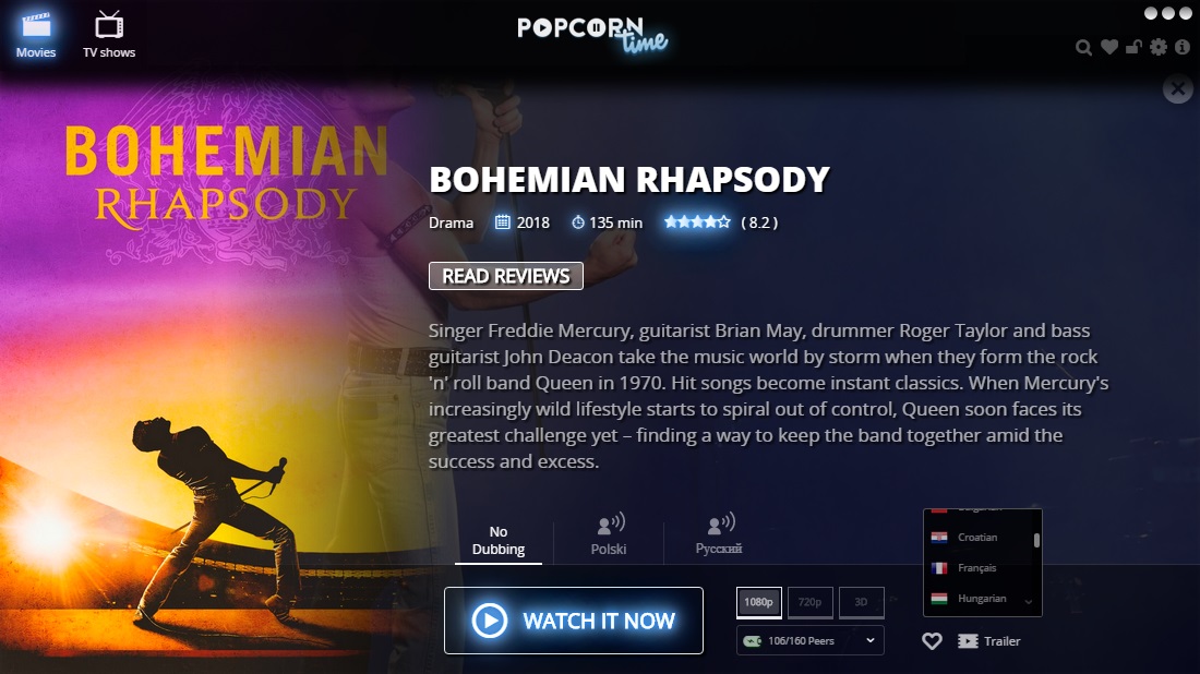 popcorn time free download for windows 8 app