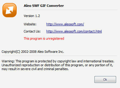 Aleo SWF GIF Converter screenshot and download at